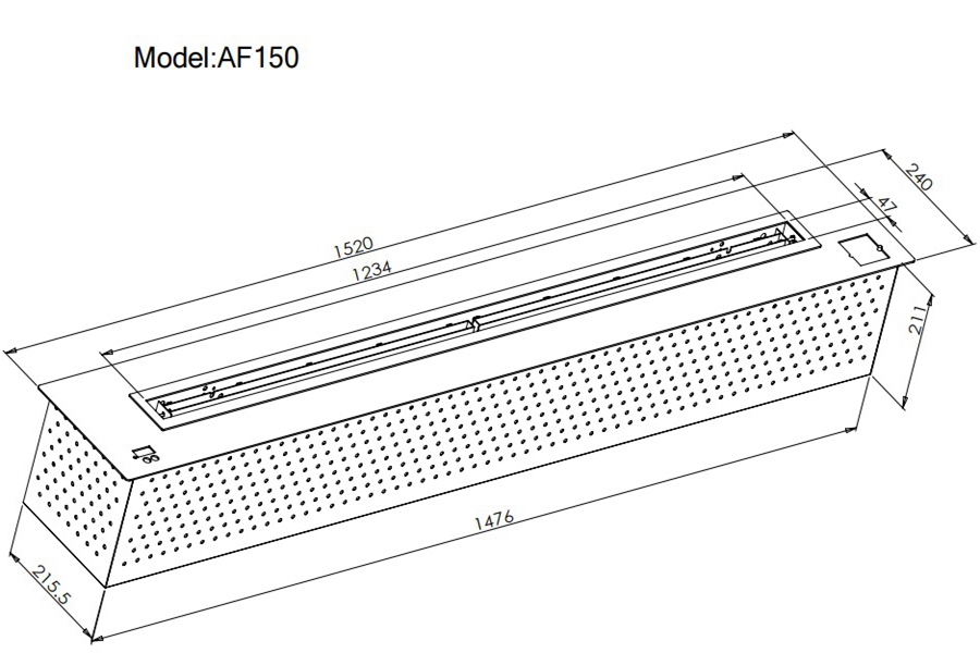 Indoor Ethanol Burner AF150-Art-fire