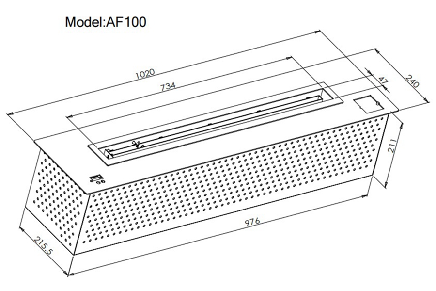 Biofuel Burner Insert AF100-Art-fire
