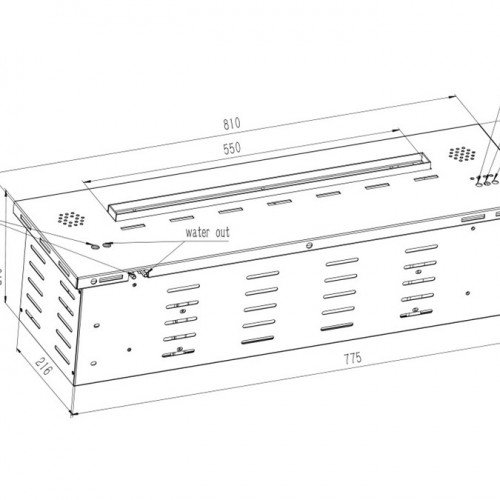 Havasız su buxarı yanğını AFW80 Ventless Water Vapor Fire AFW80