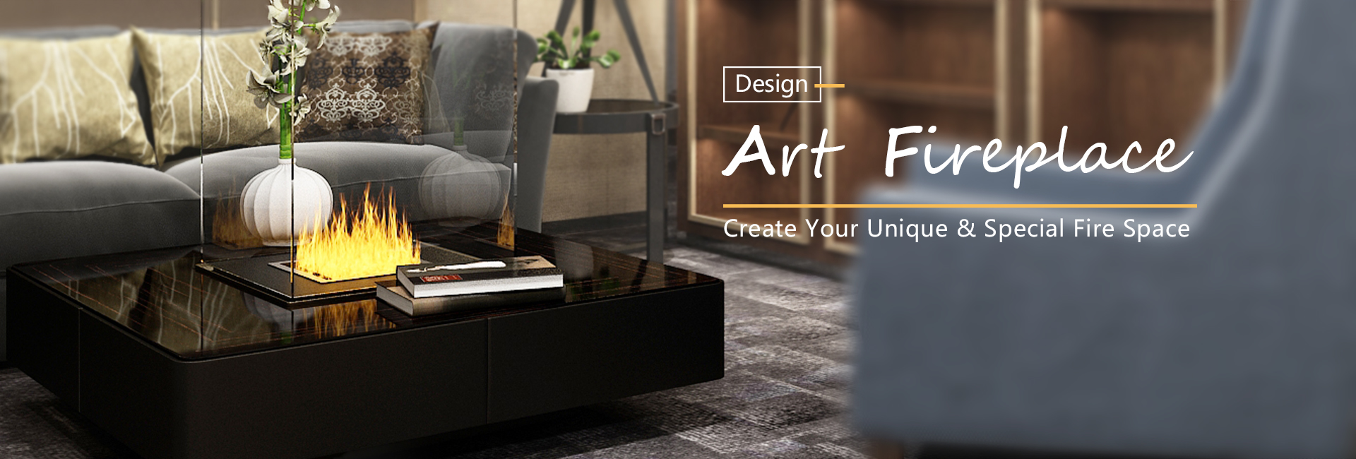 What is the most modern fireplace-Art-fire