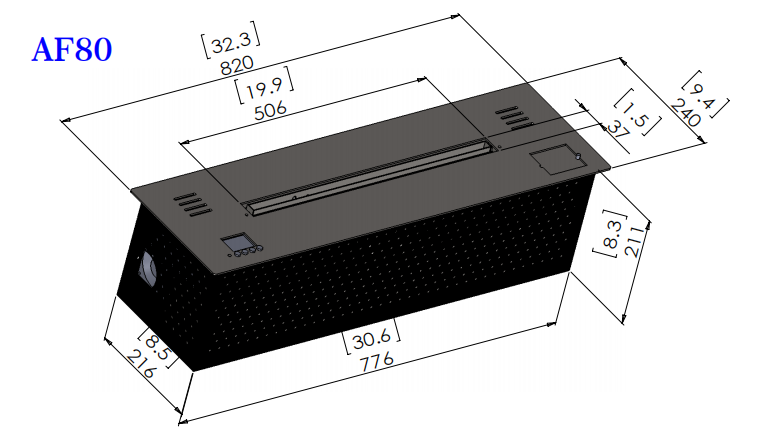 Flame Adjustable Ethanol Fire AF80-Art-fire