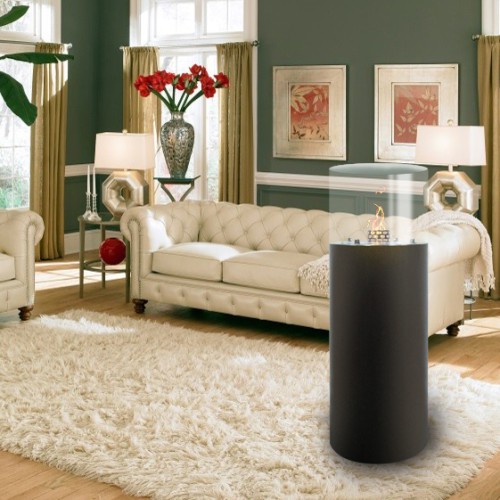 Real Flame Bio Ethanol Burners Insert indoor fireplace tall Round Fireplace Indoor and Outdoor Use