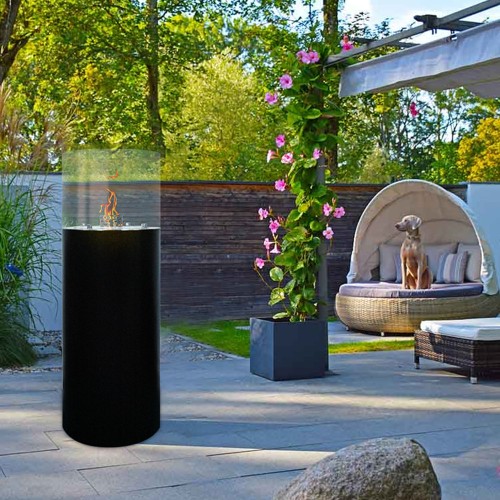 Real Flame Bio Ethanol Burners Insert indoor fireplace tall Round Fireplace Indoor and Outdoor Use