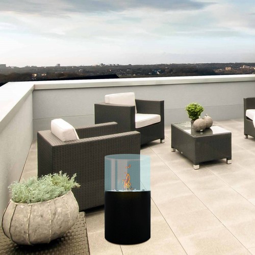 Real Flame Bio Ethanol Burners Insert indoor fireplace short Round Fireplace Indoor and Outdoor Use