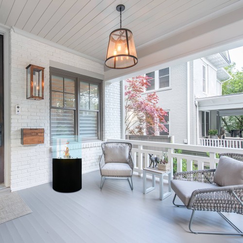 Real Flame Bio Ethanol Burners Insert indoor fireplace short Round Fireplace Indoor and Outdoor Use