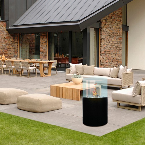 Real Flame Bio Ethanol Burners Insert indoor fireplace short Round Fireplace Indoor and Outdoor Use