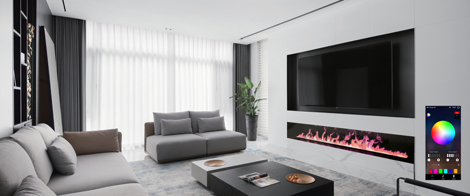 Indoor Use Of Water Vapor Fireplaces-Art-fire