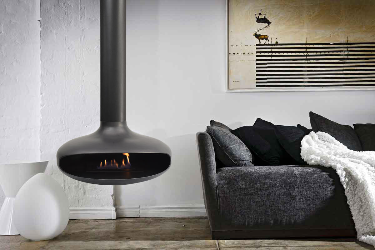 Special Designs With Ceiling Mounted Ethanol Fireplace-Art-fire