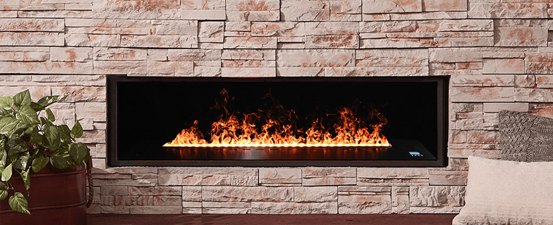 3D Lò sưởi hơi nước AFW100-Art-fire