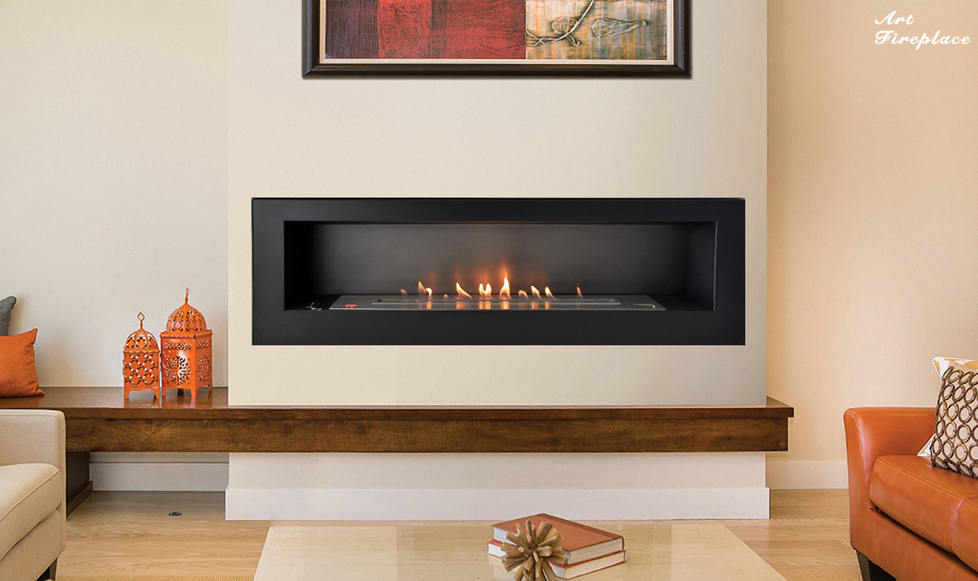 Wall Mounted Ethanol Fireplace AH100-Art-fire