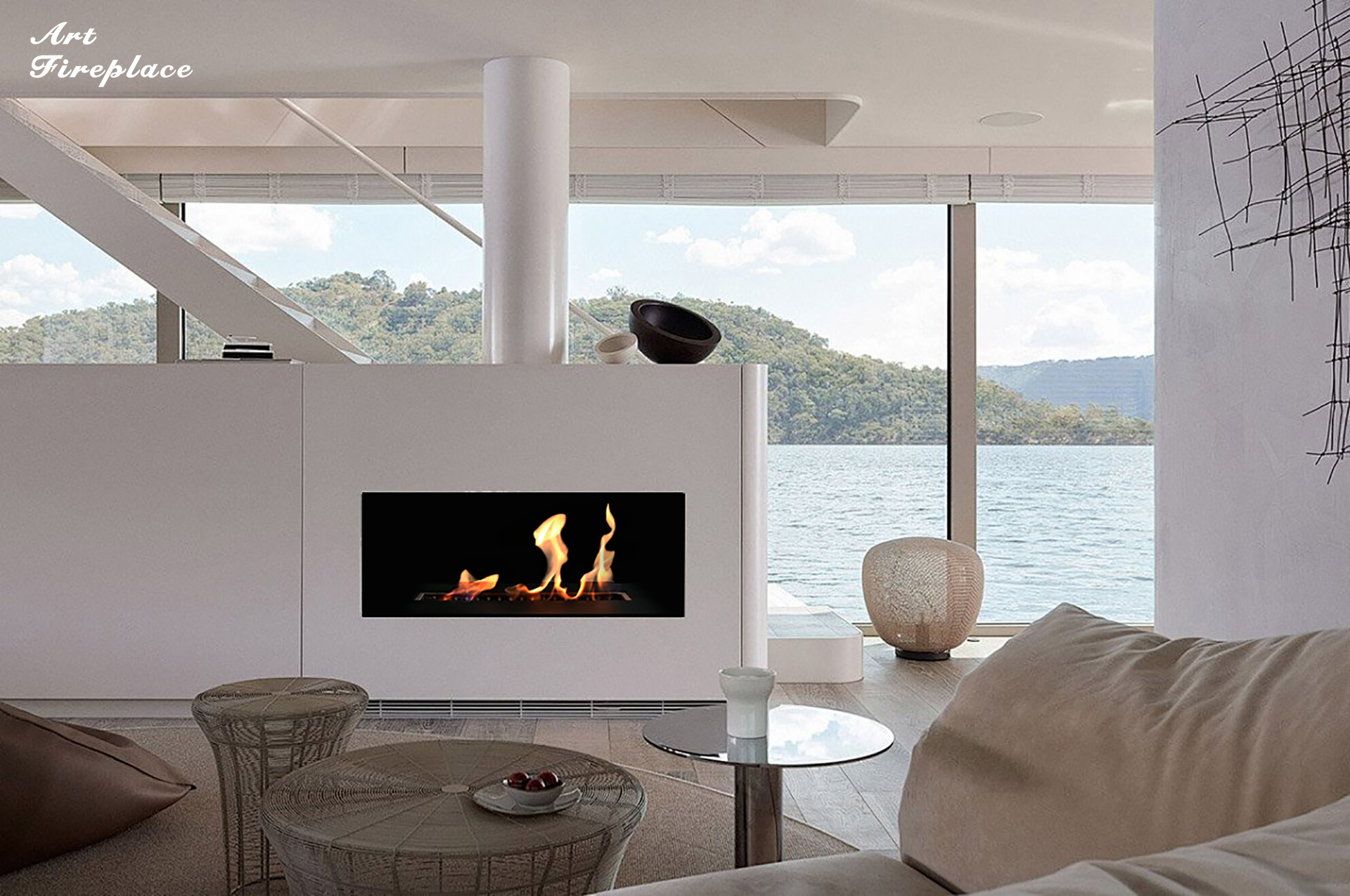 Manual Ethanol Fireplace AFM50-Art-fire