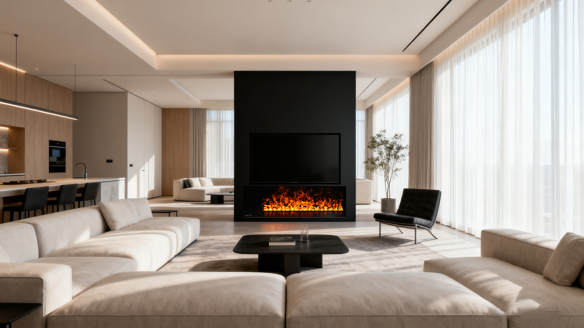 3d Water Vapor Fireplace AFW250-Art-fire