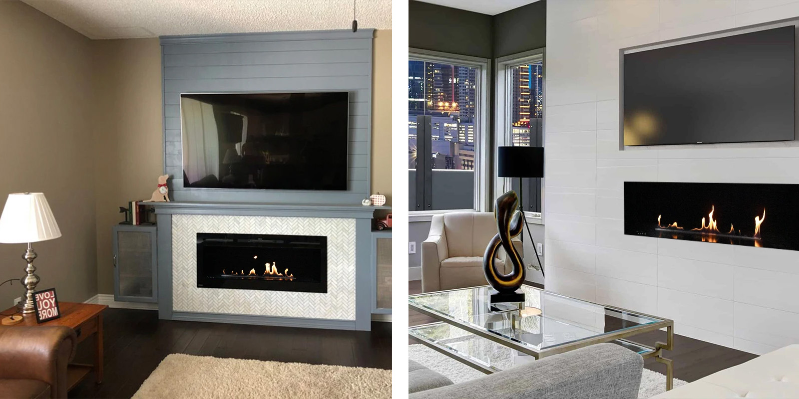 3 Stage Flame Adjustable Ethanol Fireplace AF90 With Remote-Art-fire