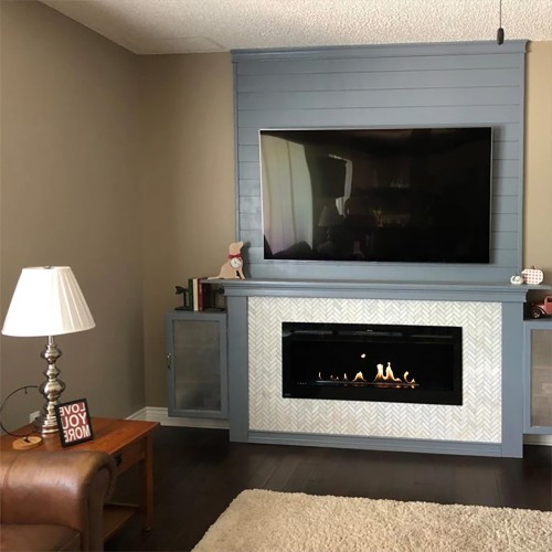 3 Stage Flame Adjustable Ethanol Fireplace AF90 With Remote