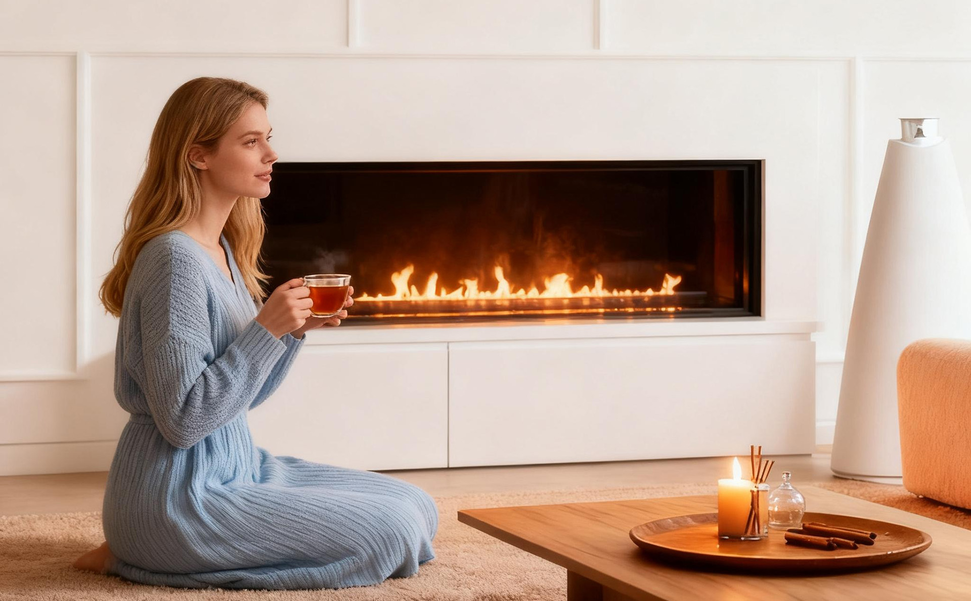 Remote Controlled Flame Ethanol Burner AF180-Art-fire