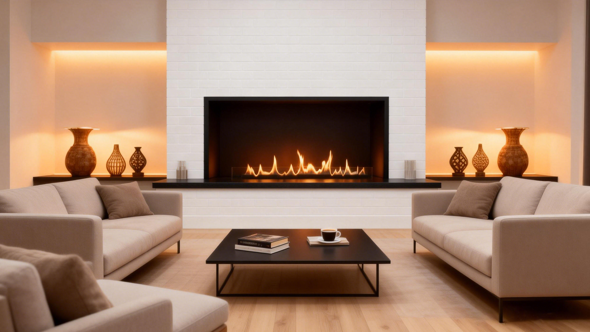 Top Rank Fire -- 6 Level Flame Automatic Ethanol Fire BVC Technology-Art-fire