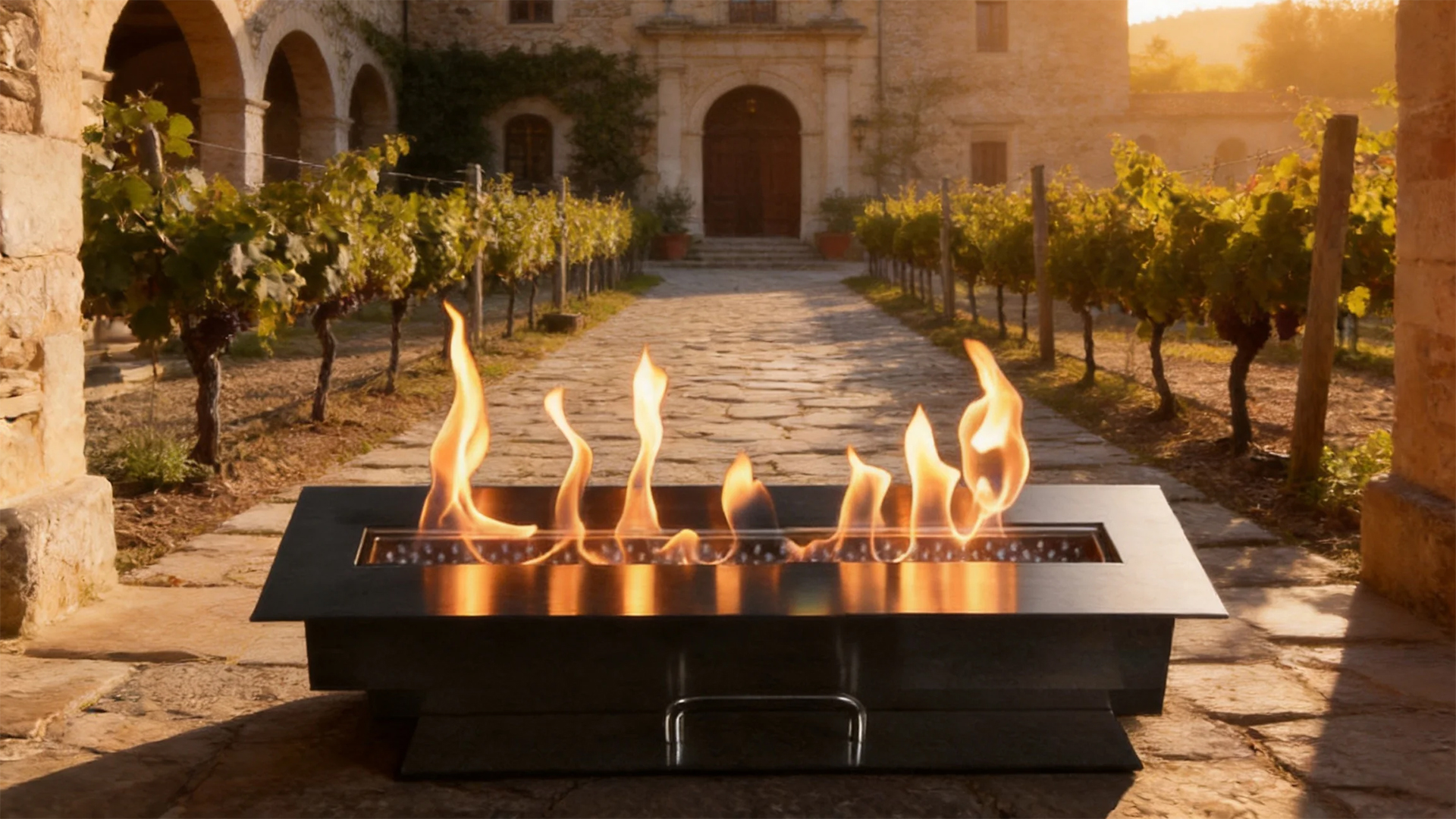 Ventless Manual Ethanol Fireplace-Art-fire