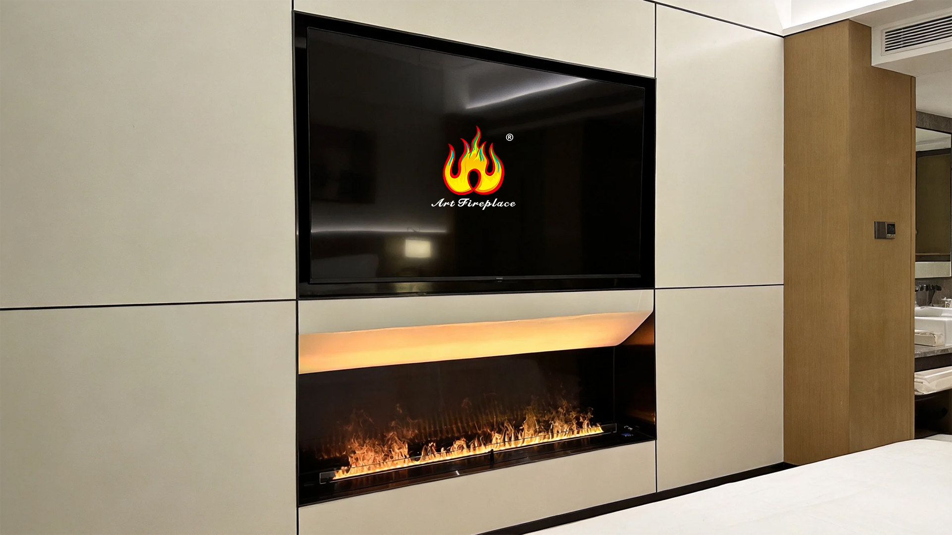How Custom Size Color Changing decoration water fireplaces Boost European Hotel Interior Value-Art-fire