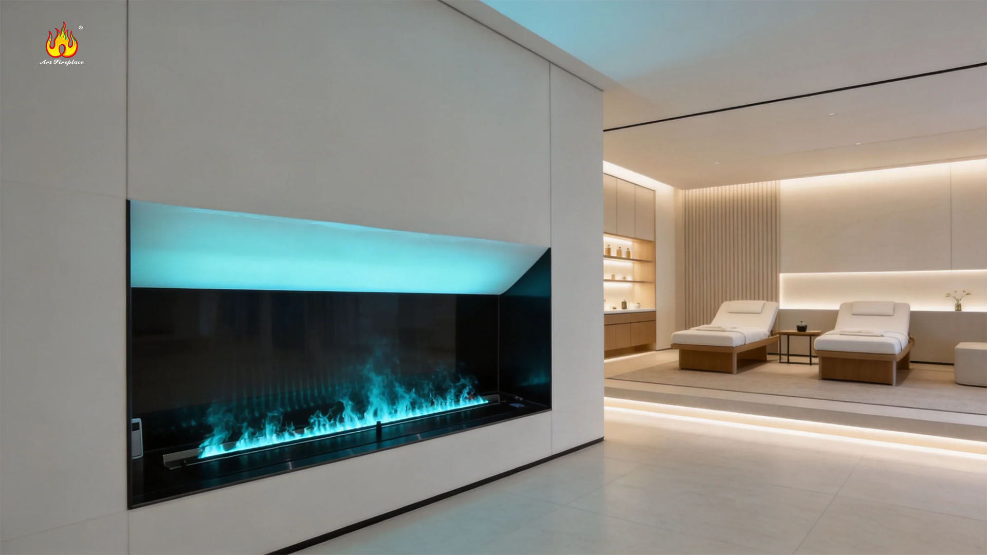 How Custom Size Color Changing decoration water fireplaces Boost European Hotel Interior Value-Art-fire