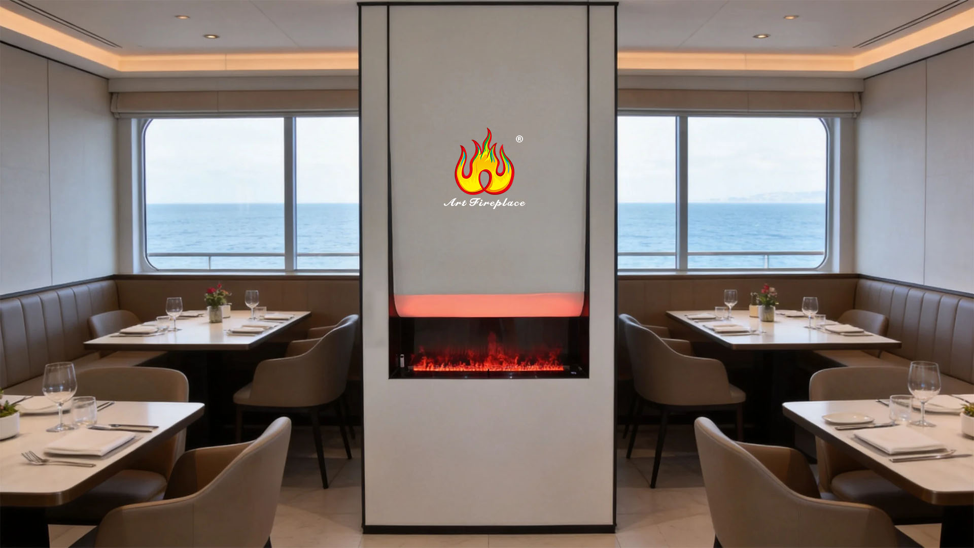 How Custom Size Color Changing decoration water fireplaces Boost European Hotel Interior Value-Art-fire