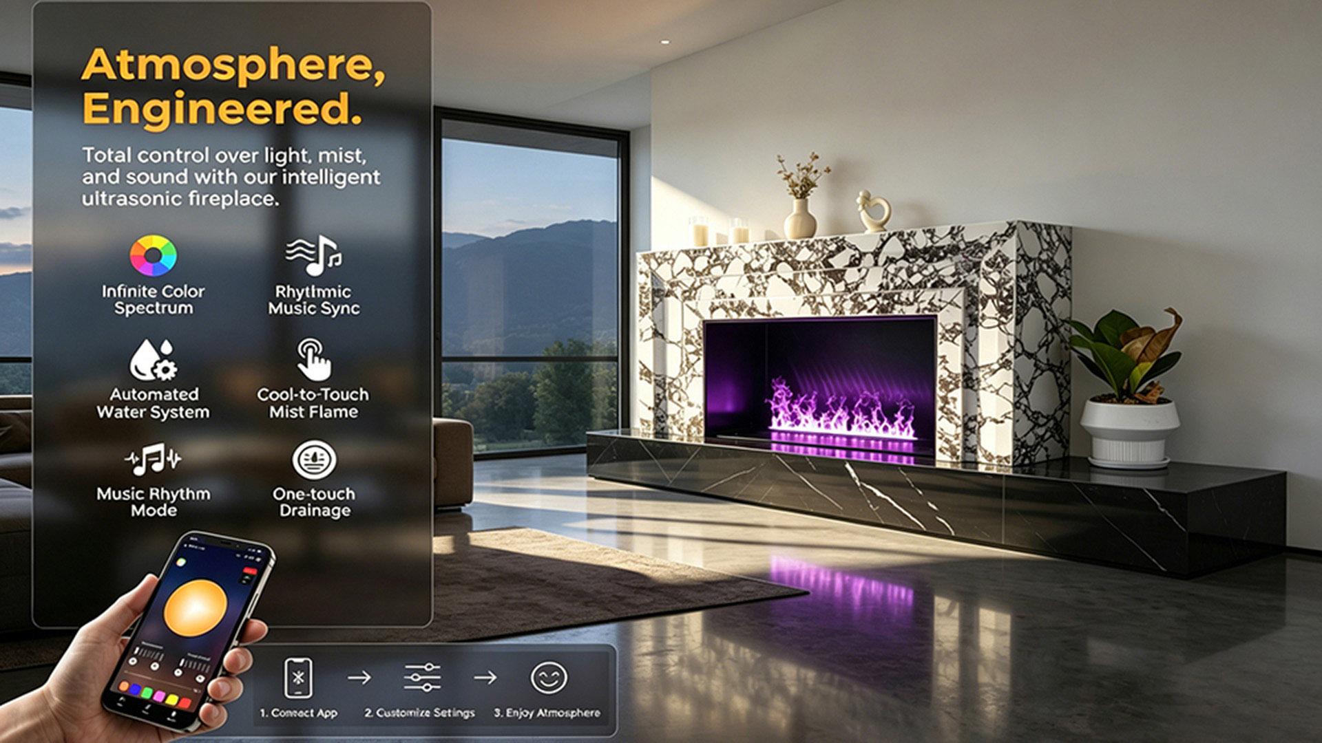 Low Maintenance 3d electric fireplaces: Reduce After-Sales Work for Contractors-Art-fire