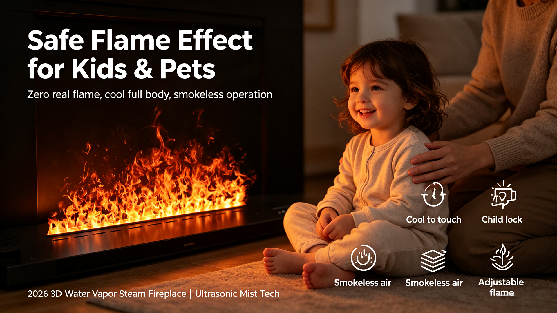Complete Buyer’s Guide to water vapor fireplaces for Family & Pet-Friendly Homes-Art-fire