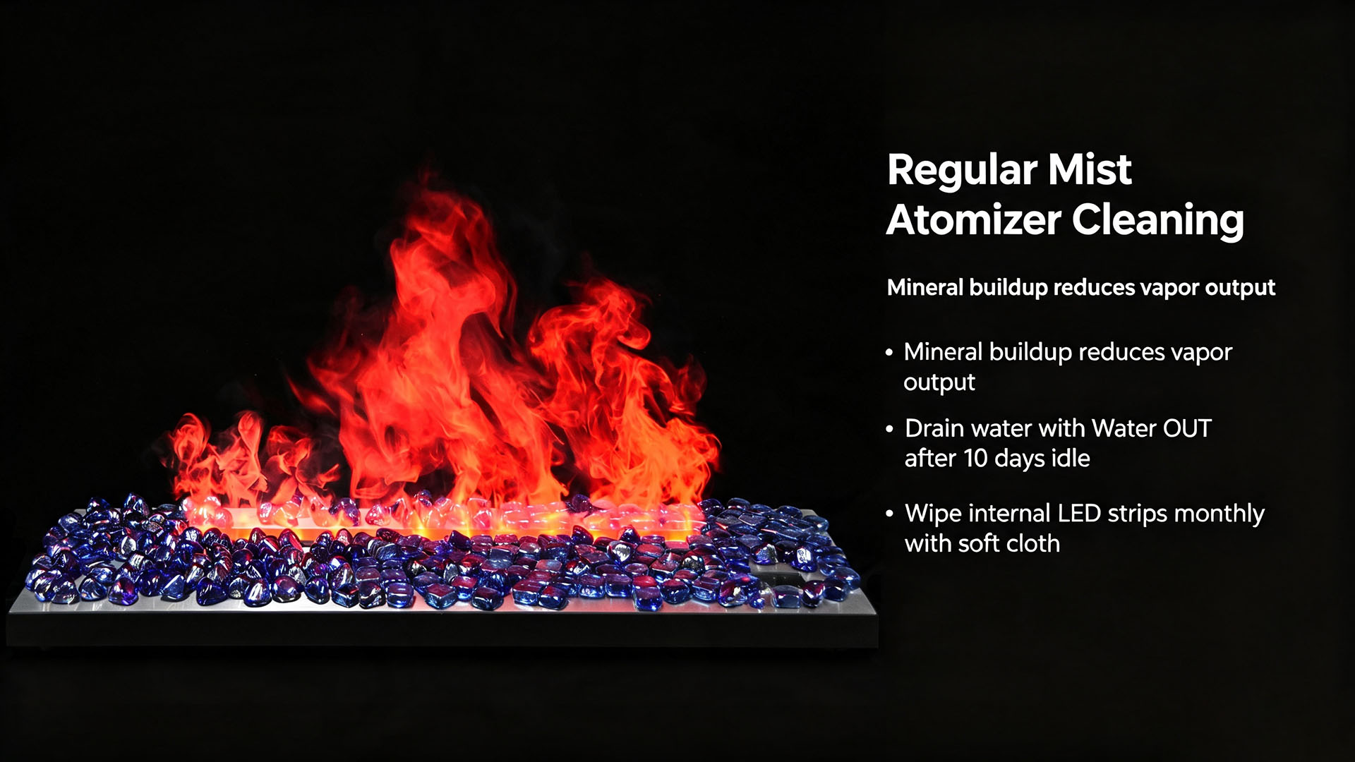 How to Optimize Steam Flames for Lifelike Fireplace Combustion Visuals-Art-fire